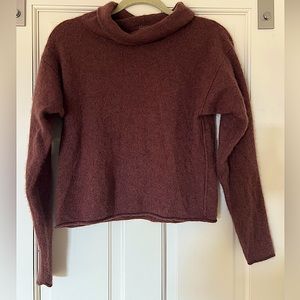 Free People mock neck 100% cashmere